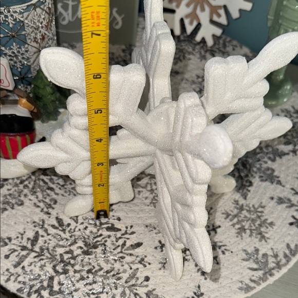 NWOT Bath & Body Works White Snowflake candle holder - Picture 5 of 5